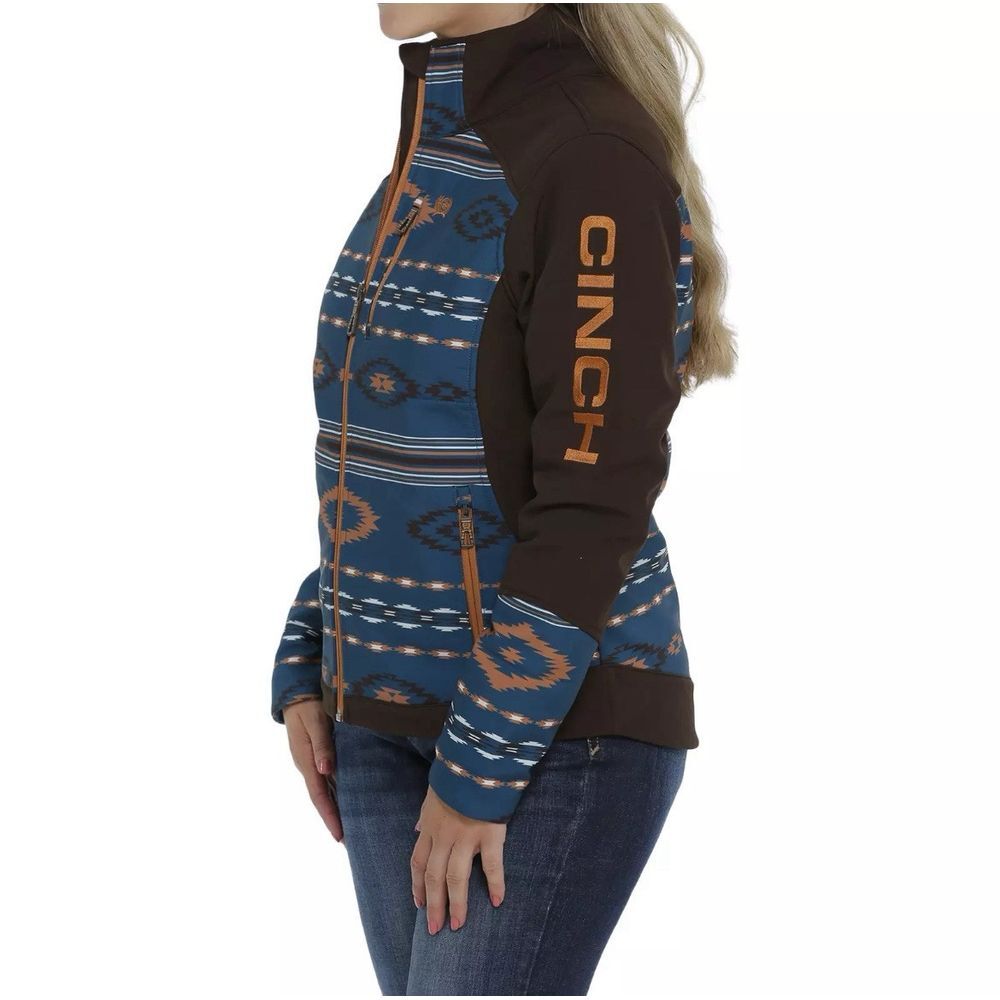 Cinch Ladies Concealed Carry Storm Defense Bonded Aztec Brown Jacket MAJ9858001 - Picture 12 of 14
